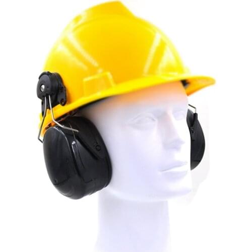 New Anti-noise On-Helmet Earmuffs Ear Protector For Safety Helmet Cap Use Factory Construction Work Safety Hearing Protection