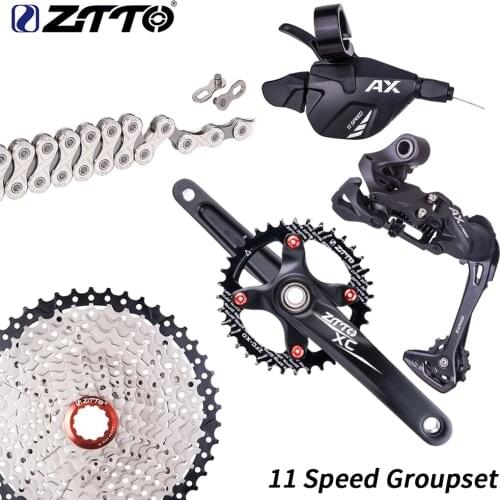 ZTTO MTB mountain bike 1*11 speed Group set Shifter Derailleur 11s 46T 42t 40t Cassette k7 11s chain current chainring crankset