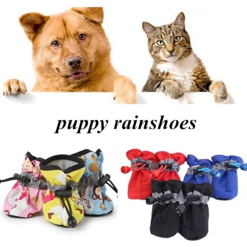 Pet Dog Multicolor Shoes Waterproof Anti-slip Boots Cat Socks Super Soft Shoes For Dogs For Cats Pet Foot Cover Pet Products