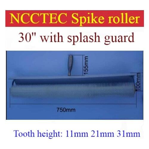 30'' 750mm NCCTEC spiked roller PS3011,PS3021,PS3031 for removing bubbles of epoxy self-flowing floor | teeth :11mm 21mm 31mm