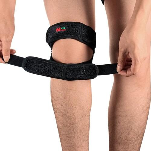 3D Silicone Knee Support Pad Wrap Sleeve Nylon Neoprene Adjustable Breathable Anti Bump Fitness Sportswear Leg Protector