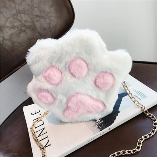 New Plush Cute Cartoon Animals Shape Shoulder Bag For Girls Party Gifts Purse Khawaii Messenger Bag