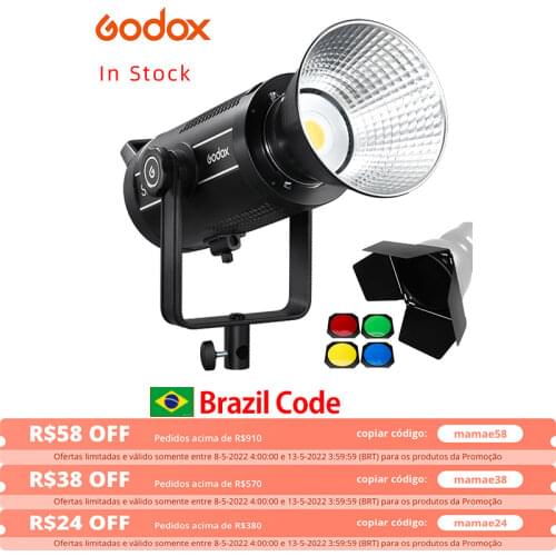 Godox SL200II LED Video Light 200W Bowens-mount Daylight Balanced 5600K 2.4G Wireless X System CRI96 for Photography Interview
