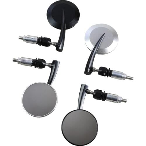 Universal Cafe Racer Mirror Motorcycle CNC Aluminum Alloy Rearview Mirror Vintage Motorcycle Handlebar Mirror
