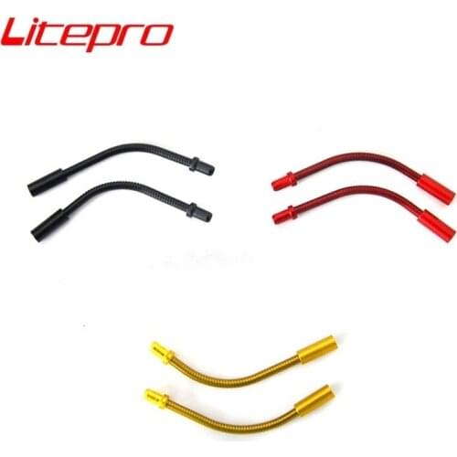 Bicycle V Brake Stainless Steel Bend Tube Bike V Brake Cable Guide tube For Folding Bike Road Bicycle Braking Accessorie Litepro