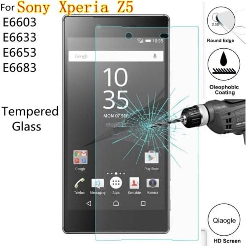 Tempered Glass For Sony Xperia Z5 E 6603 6633 6653 6683 Screen Protector Film For Sony Z5 Z 5 E6603 E6633 E6653 E6683