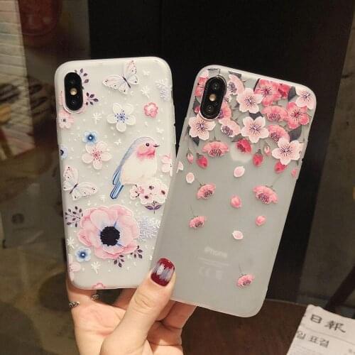 Flower Birds Painting Phone case Protective Phone Cover For OPPO A5S Case Phone Cover