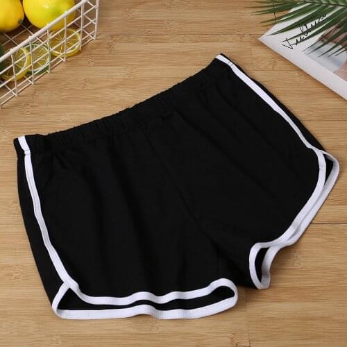S-XL Women Cotton Patchwork Shorts Plus Size Casual Elastic Waist Shorts 2020 Summer Sexy Skinny Sports Beach Shorts 4 Colors
