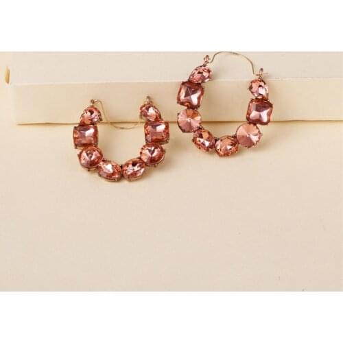 JURAN Women Earrings 2020 Luxury Elegant Fashion Jewelry Shiny Charm Rhinestone Large Long Dangle Earrings Accessories Brincos