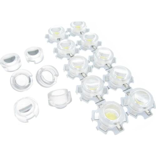 13mm LED IR Mini Lens 15 30 45 60 90 100 Degree Integrated Holder, 1W 3W 5W Synthetical LED Power Lenses Reflector Collimator