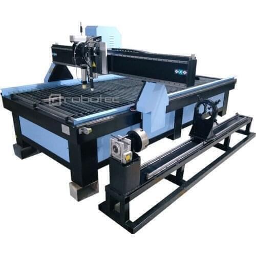 1325 Metal Cnc Plasma Cutting Machine/Table Cnc Plasma Cutter with Rotary/Plasma Metal Cutting Machine For Steel Pipe