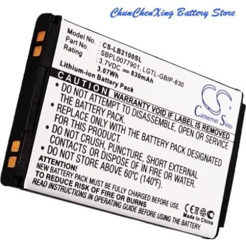 Cameron Sino 830mAh Battery LGTL-GBIP-830, SBPL0077901 for LG B2000,B2050,B2100,C636,G632,G639,KG115,KG238,KG240, KG245,KX236