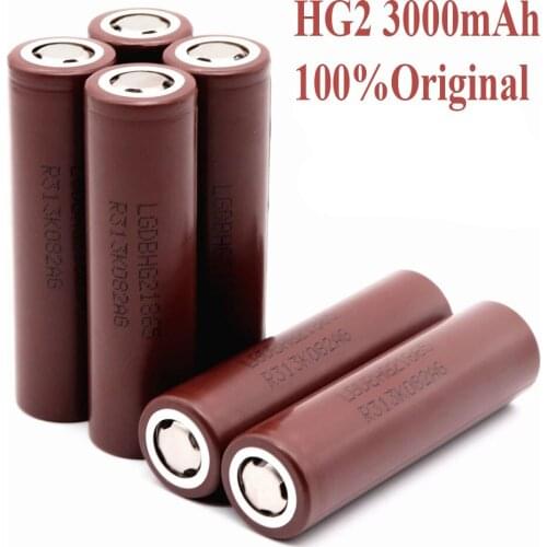 HG2 Battery 100% New Type 3.6V Power Supply 3000mAh HG2 18650 Battery 20A Discharge Suitable For HG2 + DIY Nickel Battery