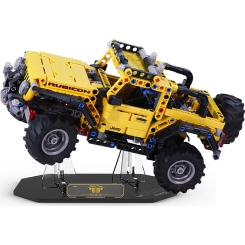 Acrylic Display Stand for 42122 Yellow Jeep Wrangler series car model DIY Decoration For Childrens Toy,Kids Gifts(No model
