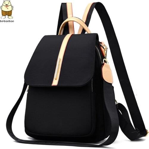Beibaobao 2021 New Light School Bags Rucksack Sac High Quality Waterproof Women Backpack Oxford Cloth Shoulder Bags for Women