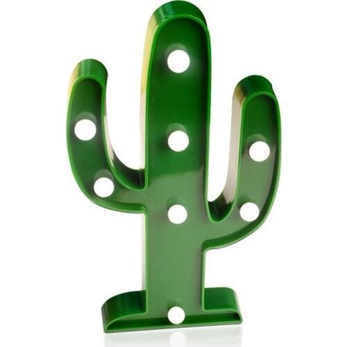 Cactus Decorative Lamp Desk Nightlight Children Mood Anywher Baby Night Light Christmas Novelties Led Wireless Ins Coconut Tree