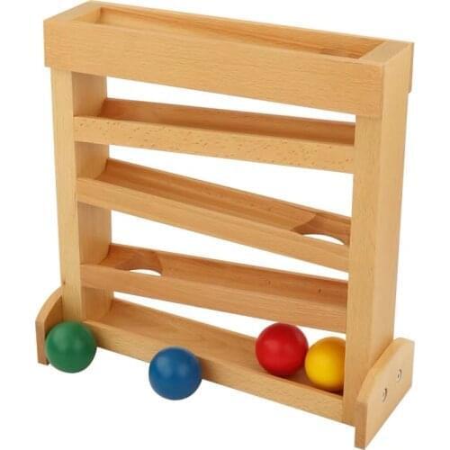 Baby Toys Wooden Ball Tracker Montessori Infant Educational Toy Blocks Early Learning Tools Kids Visual& Hand-Control Exercise