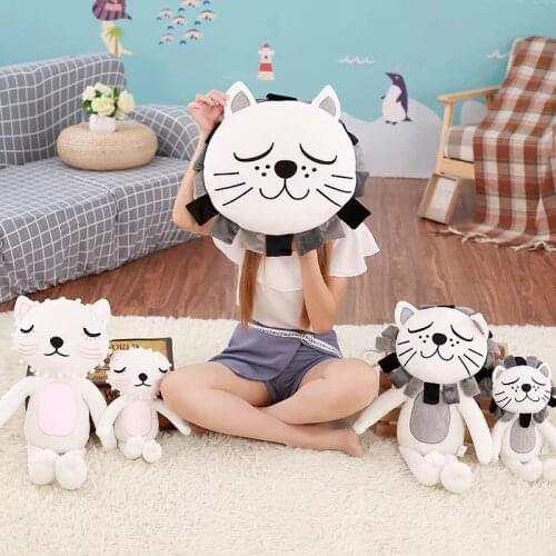 Baby Pillow Kids Stuffed Toys Girls Boys Lion Cat Dolls Children Room Decoration Infant Photography Props Baby Bedding