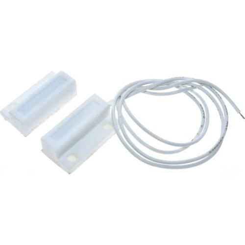10Pair MC-38 MC38 Wired Door Window Sensor N/O Switch Magnetic Alarm 330MM Length 100V DC Normally-Closed NC For Home Safe DIY