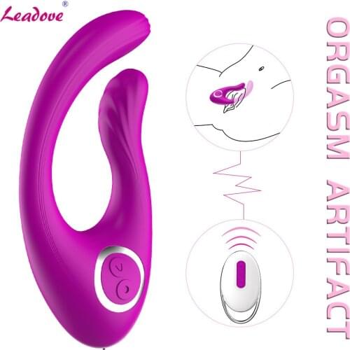 USB Rechargeable Strap-on Dildo Vibrator Sex Toy Wireless Control Double Ended Sex Egg Adult Sex Products Female Masturbator
