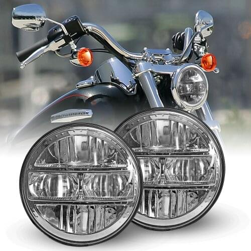 5.75 inch Modified Headlight With DRL High Low Beam For Harley Dyna Sportster Softail Sportster 883 XL883 FXCW 5 3/4"Headlamp