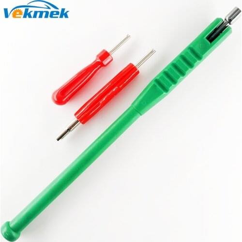 1Set Tire Valve Service Kit 1 Way Valve Core Assemble Tool 2 Way Valve Screwdriver 2 Way Valve Mounting Tool Tyre Repairing Tool