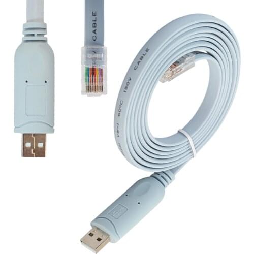 6FT USB To RS232 RJ45 Console Cable For Cisco Router