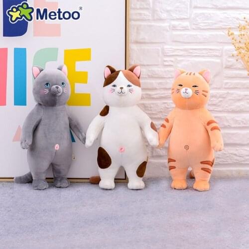 Metoo Doll Plush Toys For Girls Baby Cute Kawaii Cats Soft Cartoon Stuffed Animals For Kids Children Christmas Birthday Gift