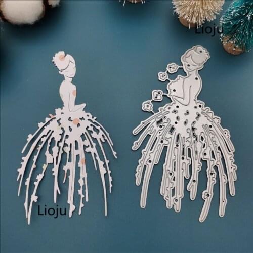 2020 New girl cutting dies Scrapbooking Metal Cutting Dies Craft Stamps Die Cut Embossing Greeting Card Make Stencil Cover