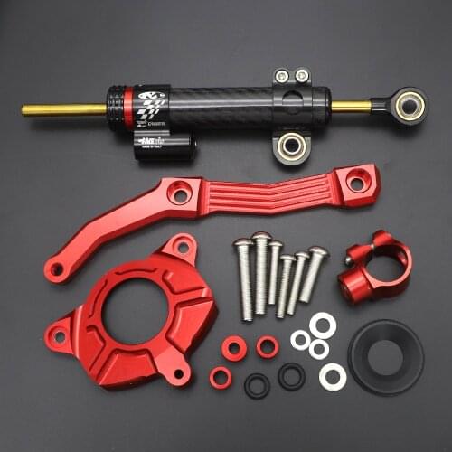 Motoo- Motorcycle Full set CNC Steering Damper Stabilizerlinear Linear Stabilizer Bracket for KAWASAKI Z1000 2010 2011 2012 2013