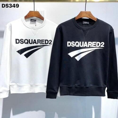 Dsquared2 Classi Mens Hip Hop Long Sleeve Cotton High Quality Women/Mens Clothes Crew Neck Printed Letter Street T-Shirt DS310