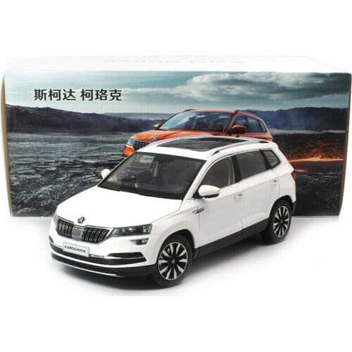 NEW 1/18 For VW Skoda KAROQ Metal Diecast CAR MODEL Kids Toy Gift Collection Display Ornaments White