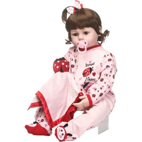 NPK Bebe 22" reborn dolls soft silicone vinly baby reborn dolls children fashion doll gift toys realistic reborn bonecas