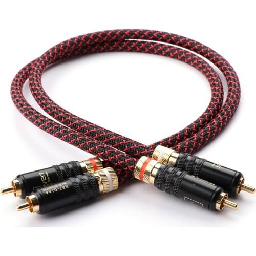Pair CANARE Copper Plated Audio Cable With Gold Plated RCA To RCA Interconnect