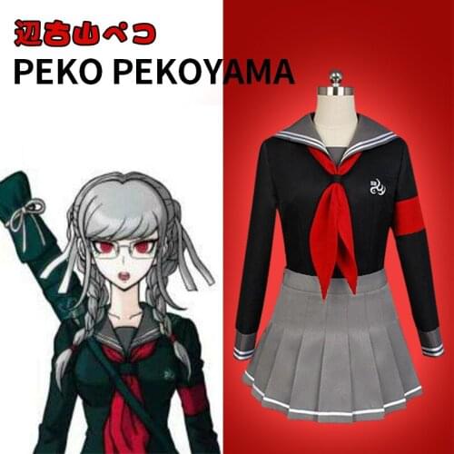 Peko Pekoyama Danganronpa 2 Desperate Academy Peko Pekoyama Shan Pei Zi Cos Costume Cosplay Anime Costume Cosplay Dress Up