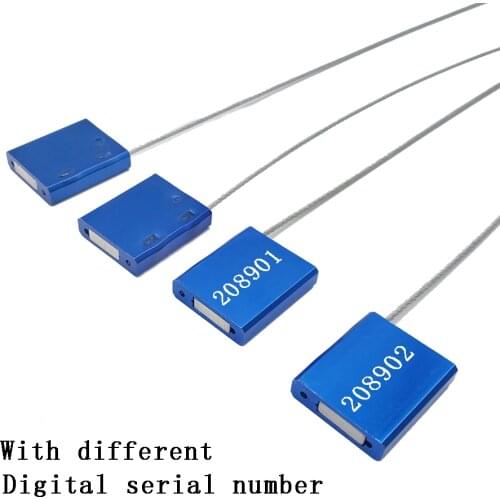 Pull Tight Security Cable Seals Alumium Alloy Shipping Container Tags ISO 17712 Standard (Pack of 100)