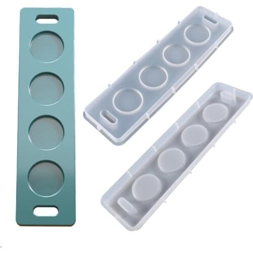 Tray Cup Pad Epoxy Resin Mold Wine Glass Holder Coaster Silicone Mould DIY Crafts Home Decorations Casting Mold