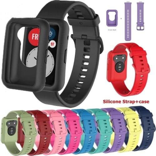 Watchband For HUAWEI WATCH FIT Strap Silicone Wrist Band Replacement Bracelet Wristband Sports Woman Man Soft Correa