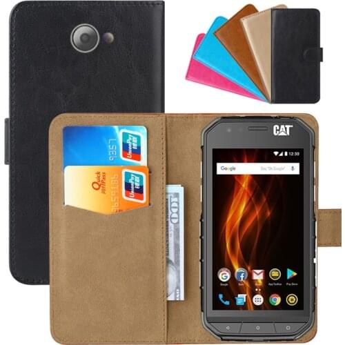 Luxury Wallet Case For Caterpillar Cat S31 PU Leather Retro Flip Cover Magnetic Fashion Cases Strap