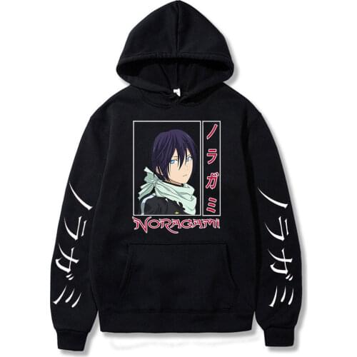 Noragami Yato apanese Anime Hoodies Men Kawaii Cartoon Winter Warm Unisex Clothing Funny Harajuku Graphic Sweatshhirts Male
