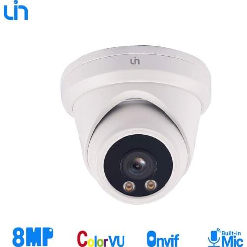 UIN 8MP ColorVU POE Surveillance Camera Indoor/Outdoor IP Camera Full color IR 30m Night Vision Video H.265 IP66 IPY-D358VUSF3W