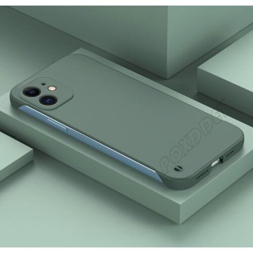 Ultra-thin Matte PC Frameless Case For IPHONE 11 12 Pro Max Mini XR XS Max X 7 8 6 6S Plus SE 2020 Shockproof Candy Solid Cover