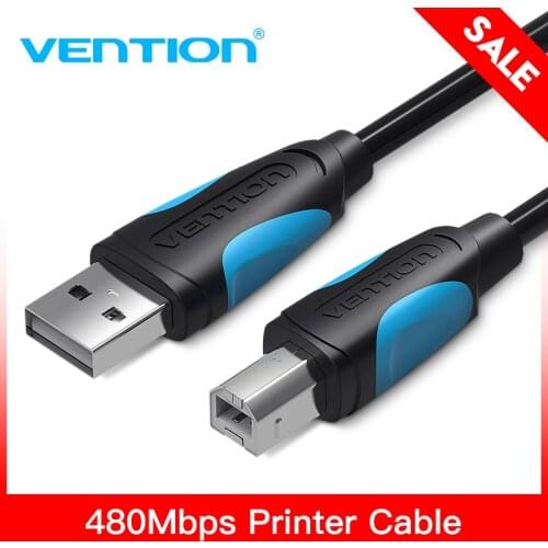 Vention USB 2.0 Print Cable USB 2.0 Type A Male To B Male Sync Data Scanner USB Printer Cable 1m 2m for HP Canon Epson Printer