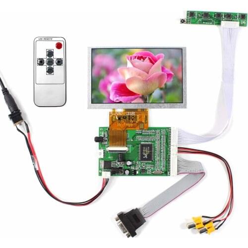 5" LCD LCD Controller HSD050IDW1-A20 LCD Driver VGA+AV 5inch lcd screen Display Control 800x480
