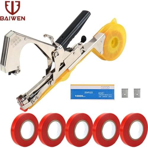 Garden Tying Machine Set Plant Garden Tape Tools Binding Branch Machine for Vegetable Grape Tomato Cucumber Pepper Flower
