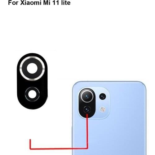 For Xiaomi Mi 11 Lite Replacement Back Rear Camera Lens Glass Parts For Xiaomi Mi11 Lite test good Xiao Mi 11Lite Glass lens