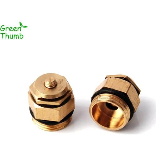 1pc Green Thumb 1/2 Inch Brass Centrifugal Nozzle Male Thread 360 Degrees Adjustable Garden Plant Atomization Spray Sprinkler