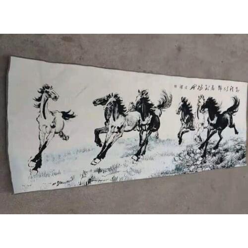 160x60cm/ Chinese silk embroidery painting - Horses