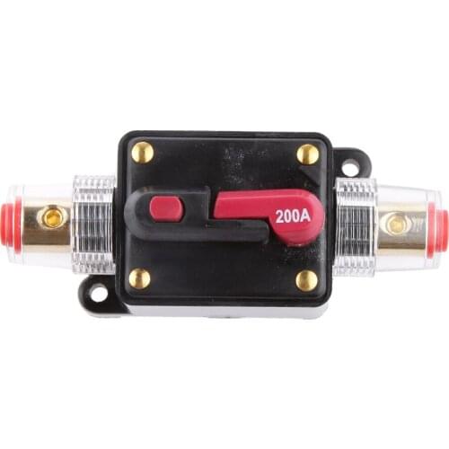 200A Car Boat Stereo Audio Inline Circuit Breaker Kill Switch Manual Reset