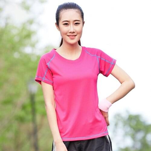 2021 Professional Women Breathable Quick Dry Running T Shirt Loose Tops Sport Camping Hiking Cycling T-shirts Tees Asian Size
